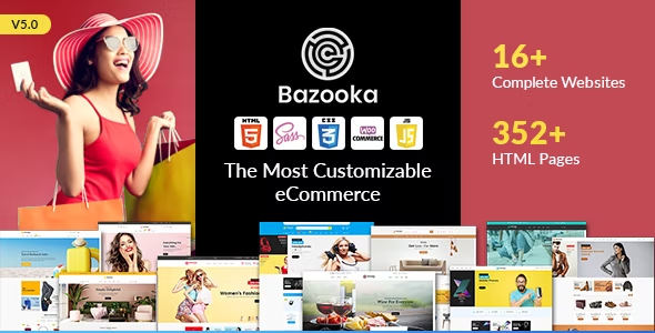 Bazooka Multipurpose eCommerce shopping HTML template
