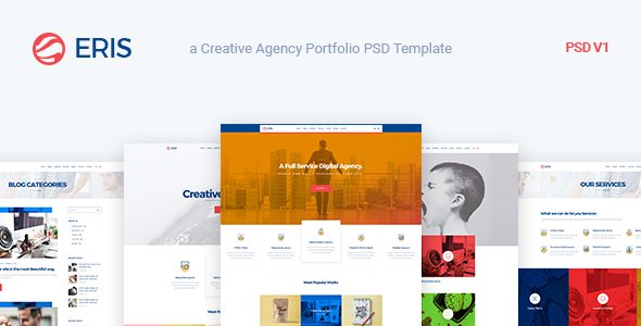 Eris – Design Studio Marketing Agency PSD Template