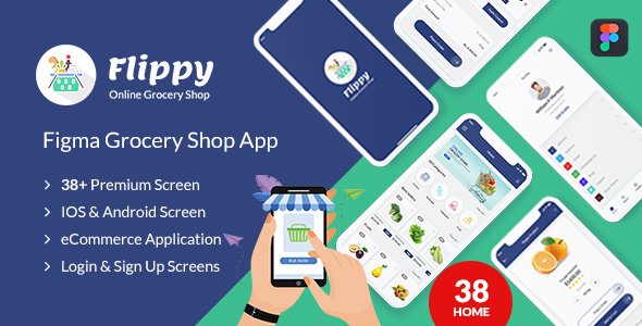 Flippy – figma grocery mobile application