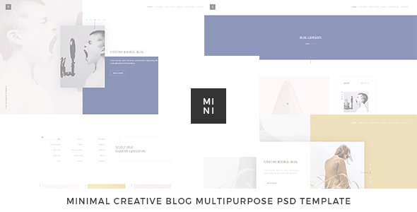 Mini – Creative Blog Multipurpose PSD Template