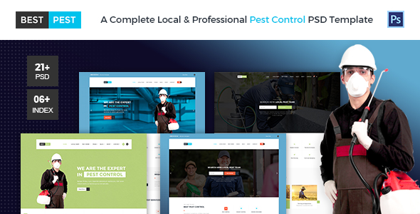 Best Pest | Bug Control PSD Template