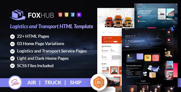 Fox Hub – Logistics and Transport HTML Template