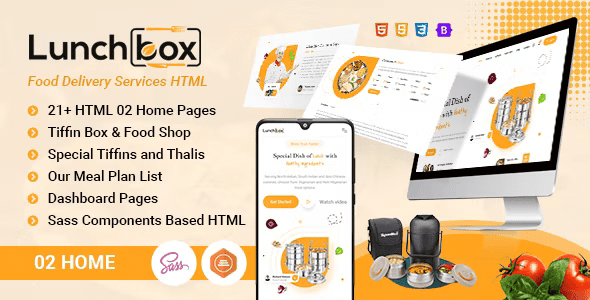 Lunch Box – Tiffin and Food Delivery HTML Template
